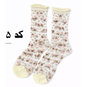 جوراب ساق بلند زنانه توری خارجی