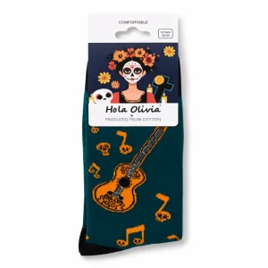جوراب فانتزی زنانه وارداتی طرح گیتار