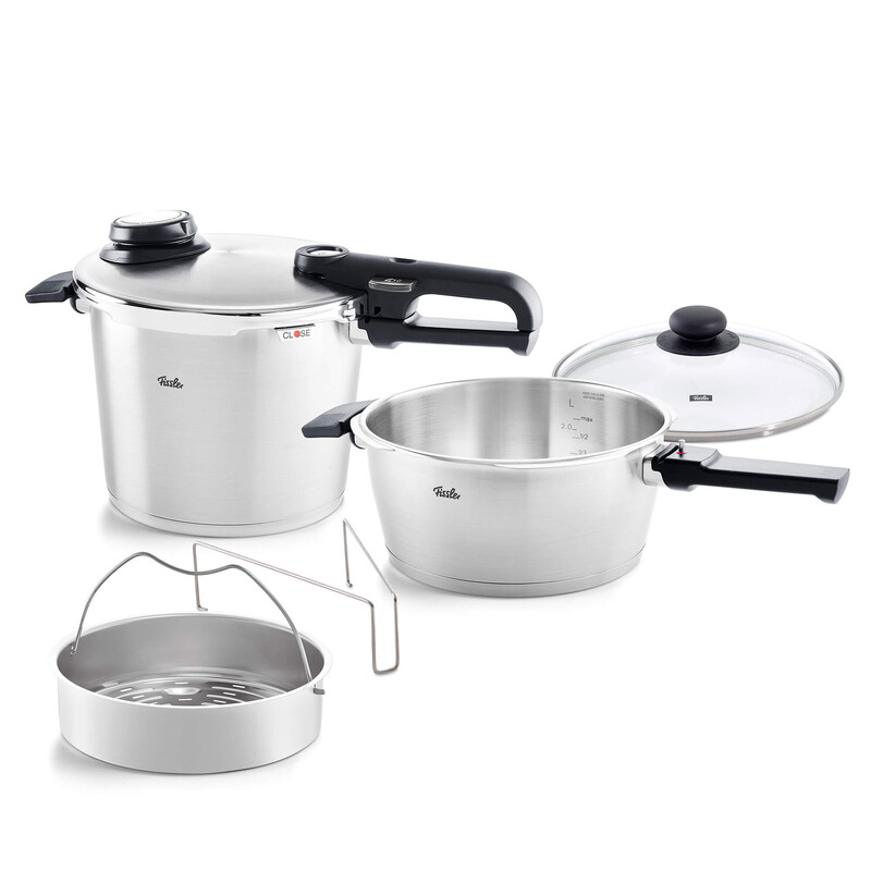 زودپز دوقلو فیسلر مدل FISSLER Vitavit Premium گنجایش 6 و 3.5 لیتر