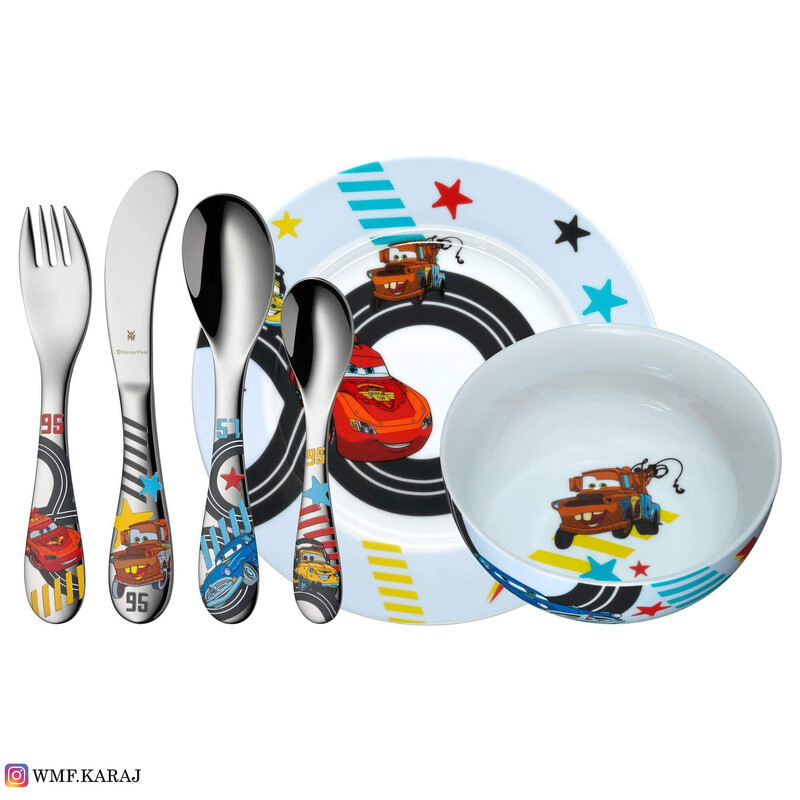 سرویس غذاخوری 6 پارچه کودک دبلیو ام اف طرح Disney Cars
