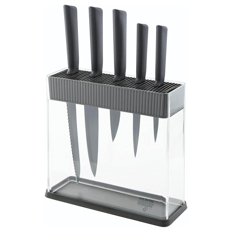 سرویس چاقو 6 پارچه کن ریکن مدل Kuhn Rikon Colori Black