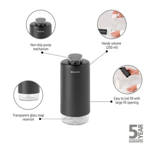 جا مایع مشکی BRABANTIA SINKSTYLE