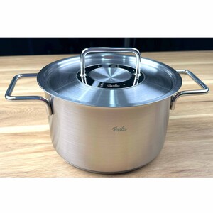 قابلمه استیل به همراه درب استیل FISSLER PURE STEEL