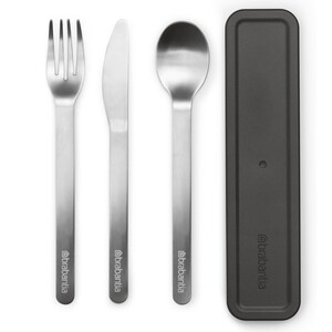 قاشق و چنگال سفری برابانتیا مدل Brabantia Make And Take بسته 3 عددی