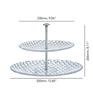 ابعاد شیرینی خوری Nachtmann Bossa Nova 32CM