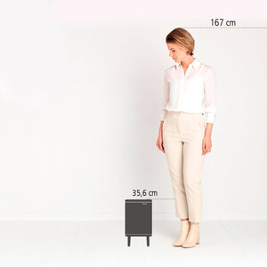 ابعاد سطل زباله 4 لیتر مدل Brabantia Waste Bin