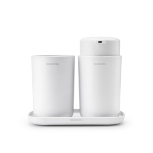 پمپ مایع و مسواک برابانتیا مدل BRABANTIA Bathroom رنگ سفید
