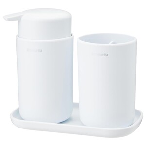 جا مایع و مسواک BRABANTIA Bathroom رنگ سفید