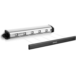 بند رخت 5 لاین تاشو Brabantia Clothes Line 22m رنگ استیل مات