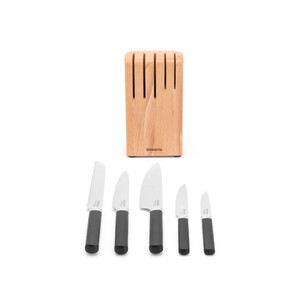 چاقو و استند سرویس Brabantia Wood plus