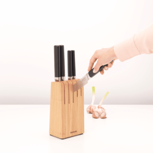 سرویس چاقو لاکچری Brabantia Wood plus برند برابانتیا