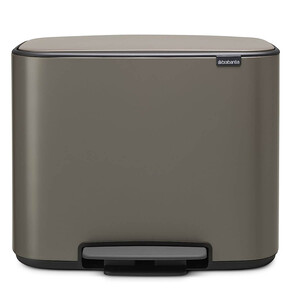 سطر زباله رنگ پلاتینیوم مدل 23 و 11 لیتر BRABANTIA Pedal Bin