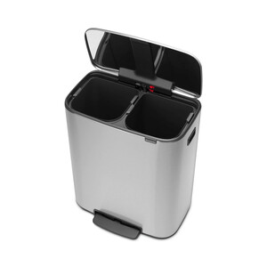 مخزن سطل استیل دو قلو BRABANTIA Pedal Bin