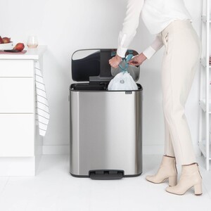 سطل دو قلو استیل BRABANTIA Pedal Bin