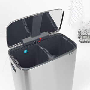 سطل دو قلو استیل BRABANTIA Pedal Bin