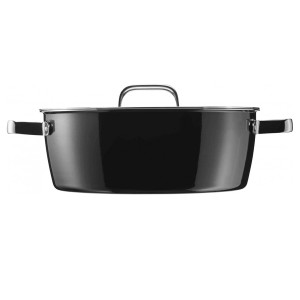 قابلمه رنگ مشکی دبلیو ام اف مدل WMF FUSIONTEC AROMATIC Black سایز 22