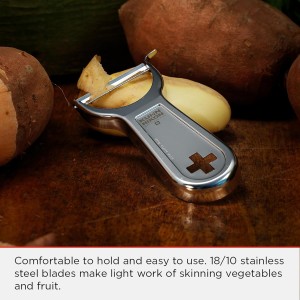 پوست کن لاکچری کن ریکن مدل Kuhn Rikon Swiss Metallic Peeler