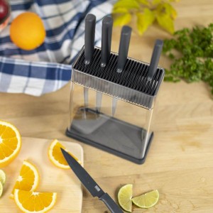 سرویس چاقو 6 پارچه کن ریکن مدل Kuhn Rikon Colori+ Block
