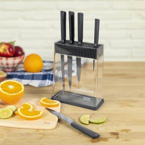 سرویس چاقو 6 پارچه کن ریکن مدل Kuhn Rikon Colori+ Block