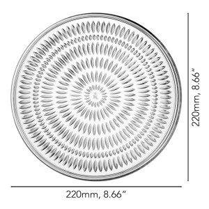 ابعاد بشقاب ناخمن مدل Nachtmann Ethno 22 CM بسته 2 عددی