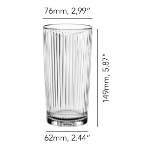 ابعاد لیوان ناخمن مدل Nachtmann Aperitivo بسته 2 عددی