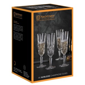 جعبه لیوان ناخمن مدل Nachtmann Noblesse Flute بسته 4 عددی
