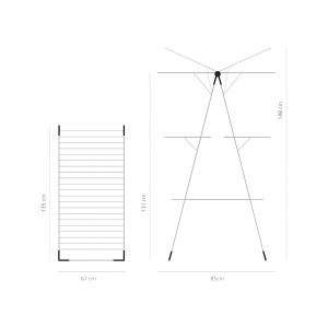 بند رخت برابانتیا مدل Brabantia Drying Rack 23m