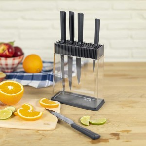 سرویس چاقو 6 پارچه کن ریکن مدل Kuhn Rikon Colori Black