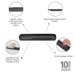 استند حمام برابانتیا مدل BRABANTIA Shower Shelf
