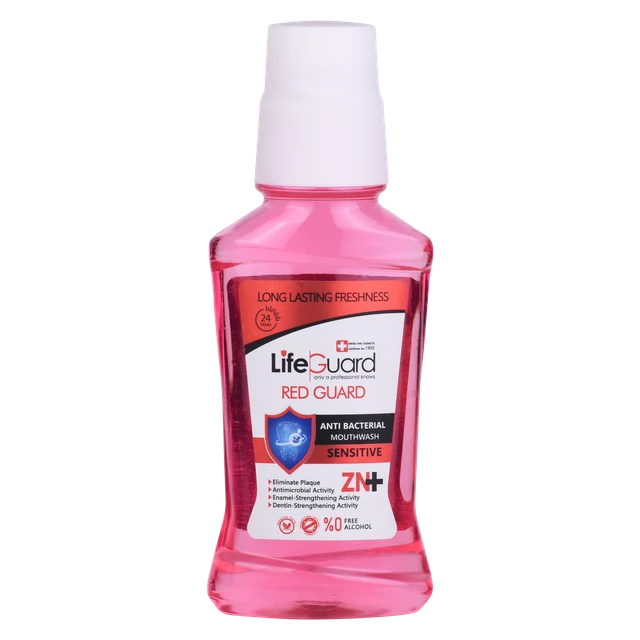 دهانشویه بزرگسال حساس (Red Guard) برند لایف گارد - اصل