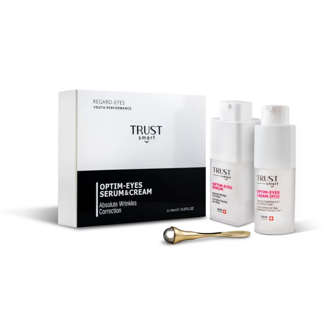 کیت جوانساز دورچشم تراست ( سرم دورچشم ، کرم ضد پف و تیرگی دورچشم ، گواشا رایگان) - اصل