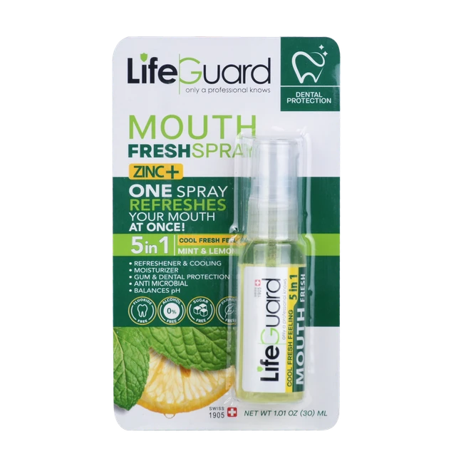 خوشبوکننده دهان با طعم نعناع و لیمو لایف‌ گارد - اصل
