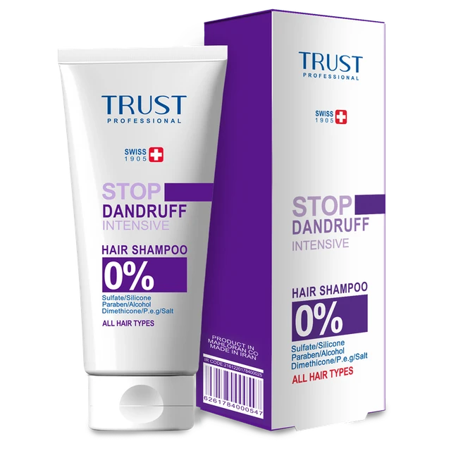 شامپو تخصصی ضد شوره مقاوم (شوره موهای چرب) تراست - اصل