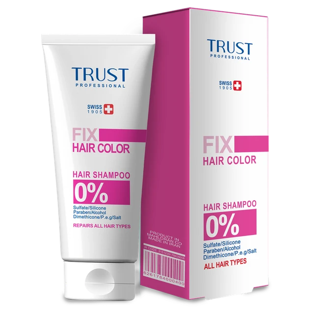 شامپو تخصصی تثبیت رنگ و ترمیم مو تراست - اصل