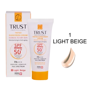 کرم ضد آفتاب رنگی و ضد پیری بژ روشن تراست - اصل