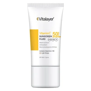 فلوئید ضد آفتاب ویتامین سی ویتالیر بژ روشن SPF50 - اصل