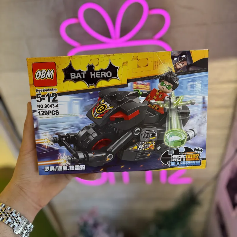 لگو موتور و فیگور رابین سری Bat Hero