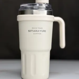 تراول ماگ دسته‌دار SITARAYURI استیل دوجداره