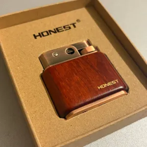 فندک بنزینی اتوماتیک HONEST طرح چوب