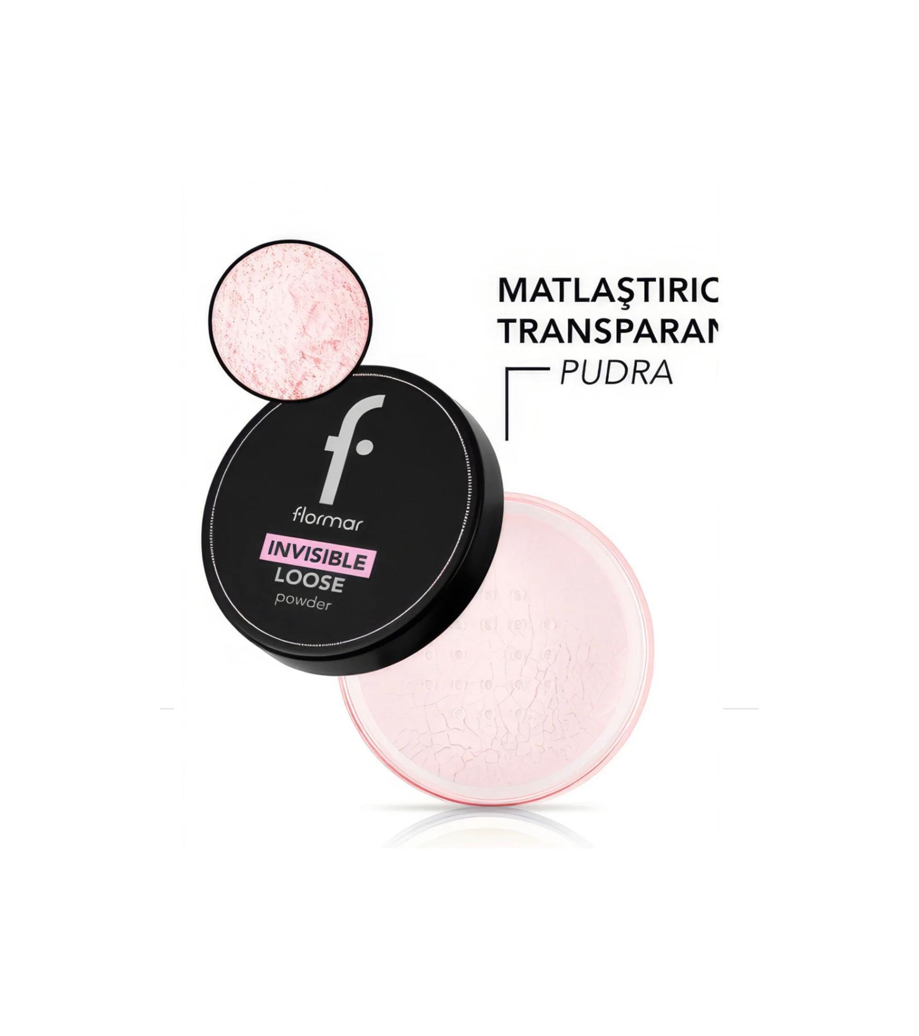 پودر فیکس فلورمار (Flormar Loose Powder) - رنگ silver sand(بی رنگ)