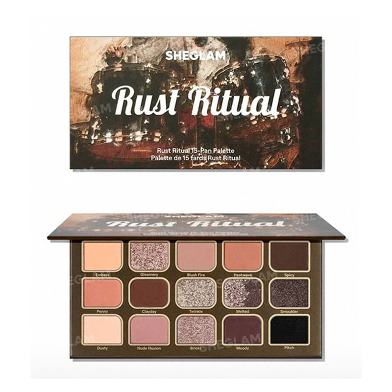 پلت سایه ۱۵ رنگ شیگلم مدل Rust Ritual | SHEGLAM Rust Ritual 15-Pan Palette