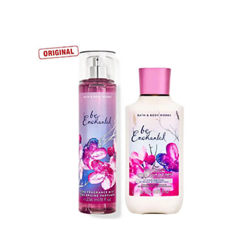 ست بادی اسپلش و بادی لوشن بث اند بادی ورکس Be Enchanted