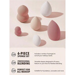 پک اسفنج کاربردی 6 عددی شیگلم (SHEGLAM 6Pcs Makeup Sponge Set)