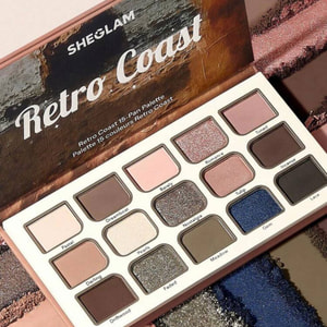 پالت سایه ۱۵ رنگ شیگلم مدل Retro Coast | SHEGLAM Retro Coast 15-Pan Palette
