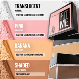 پودر فیکس روشن کننده میبلین Maybelline Fit Me Loose Finishing Powder