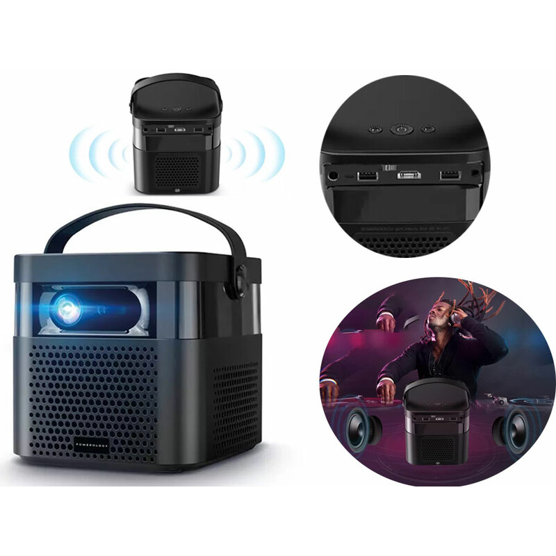 ویدیو پروژکتور 4K هوشمند قابل حمل پاورولوژی Powerology 4K Portable Projector PWPROJ70