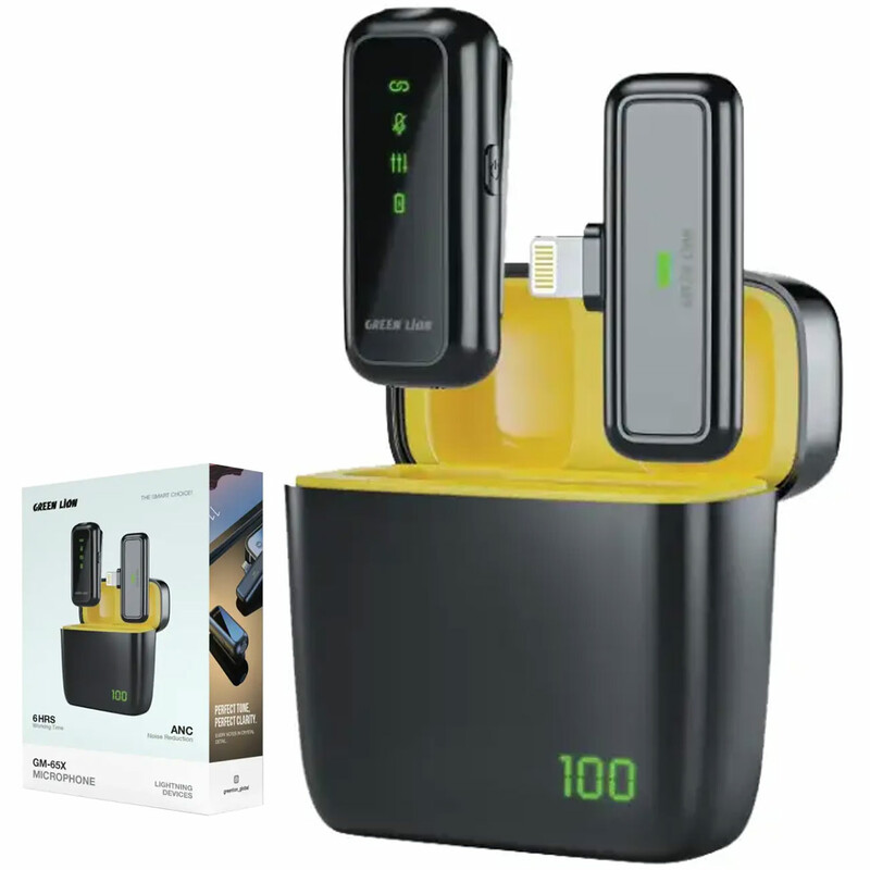 میکروفن یقه ای بی سیم گرین لاین مدل GM-65X Lightning لایتنینگ