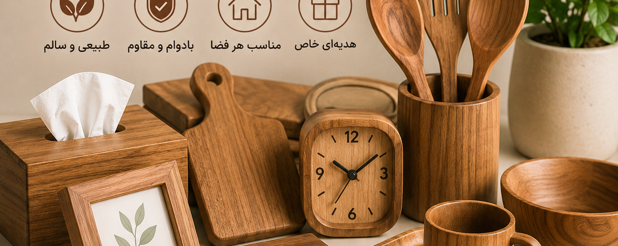 لوازم چوبی | خرید محصولات چوبی دکوراتیو و کاربردی با کیفیت بالا