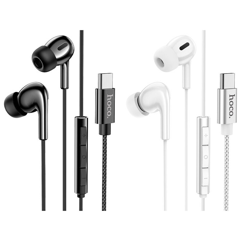 هندزفری سیمی تایپ سی هوکو Hoco Wired earphones Type-C M91 Shelly with mic