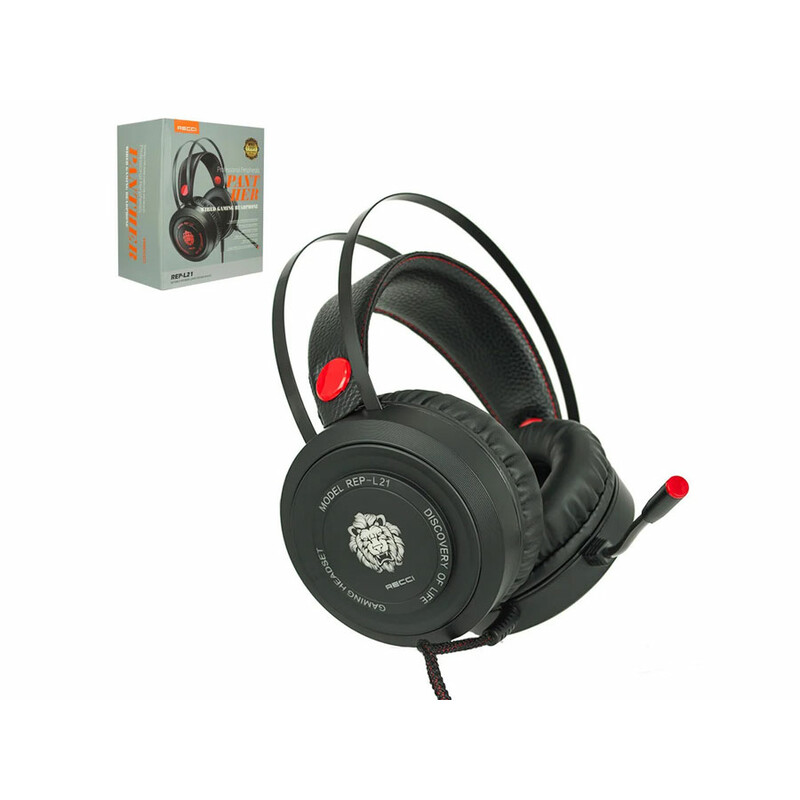 هدست سیمی گیمینگ با جک 3.5 میلی‌متری رسی Recci REP-L21 Wired Gaming Headset